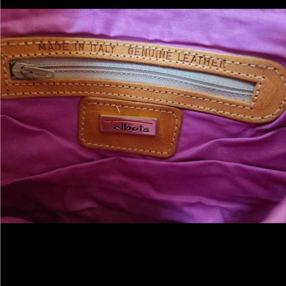 Talbots Dusty Rose Leather Crossbody Bag - Picture 3 of 6